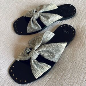 Joie Snakeskin Print Sandals 7.5